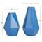 CosmoLiving by Cosmopolitan Blue Iron Contemporary Vase, 12&#x22; x 10&#x22;